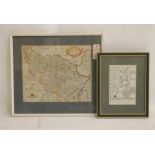 JOHN OWEN AND EMANUEL BOWEN (1693-1767), Road Map from Allerton to Knaresoborough, and verso from