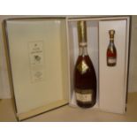 One bottle and one miniature Remy Martin Club de Remy Martin Cognac, presentation box