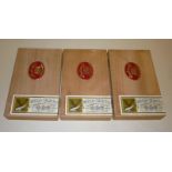 Seventy five "Embassy" W.D. & H.O. Wills small Coronas in three sealed boxes in cellophane