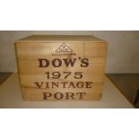 Twelve bottles 1975 Dow's (OWC)