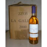 Eight bottles 2000 La Galere Muscat, Vins de Pays de Pyrenees-Orientales (OC)