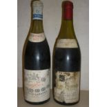 One bottle 1972 Echezeaux Chauvot-Labaume and one bottle 1973 Cotes des Marconnets, Chanson (2)