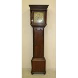 AN OAK LONGCASE CLOCK signed Joshua Horrocks, Lancaster, the eight day movement with anchor