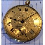 Gold pocket watch 18 carat.