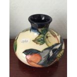 Moorcroft vase, approximately 11cms high.