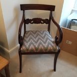 Regency mahogany carver chair