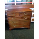 A 19th c mahogany chest of drawers