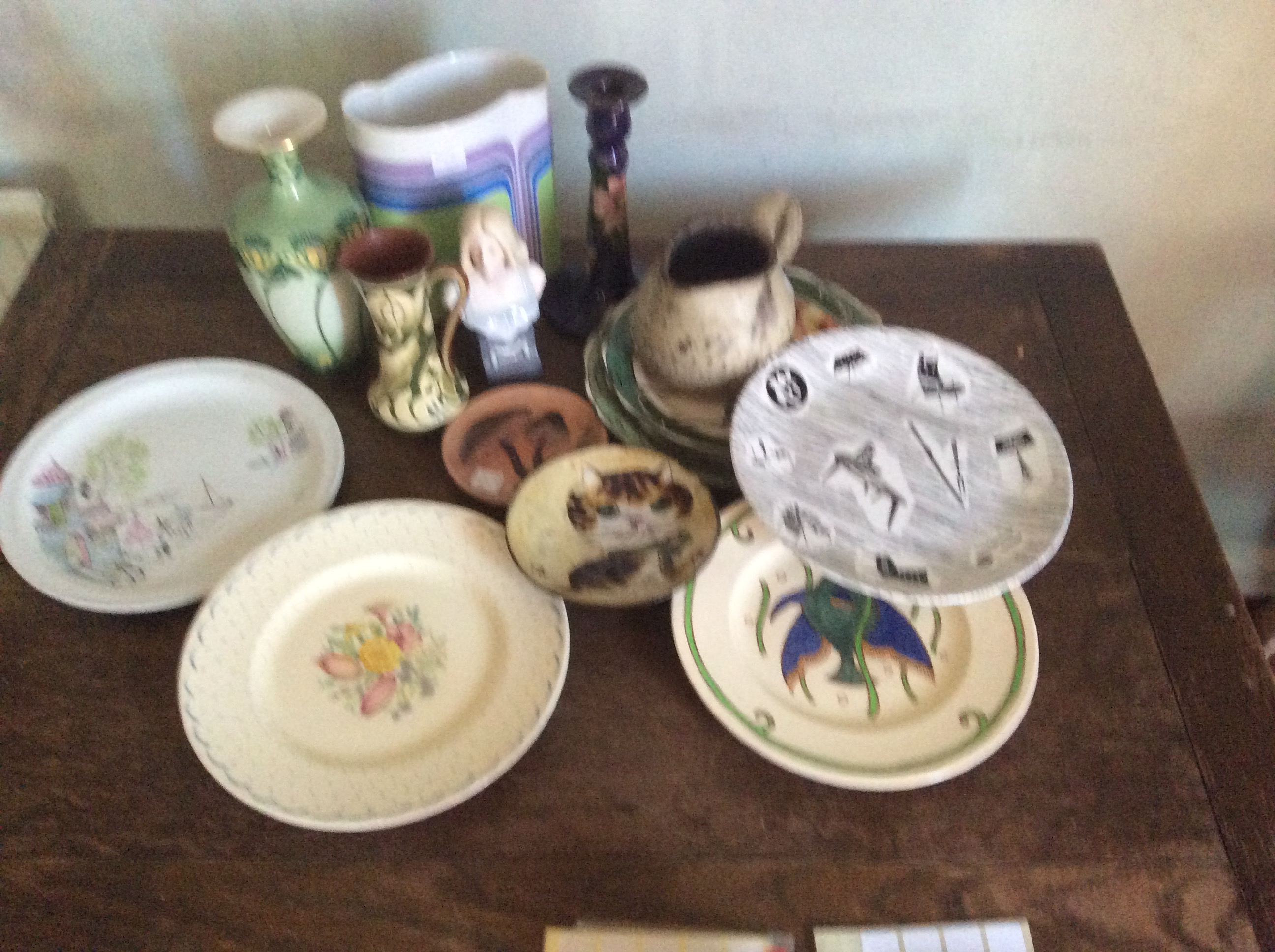 Collection of ceramics including Moorcroft, Doulton, Watcomb etc