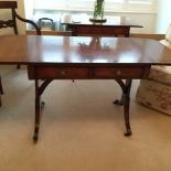 Reproduction mahogany sofa table