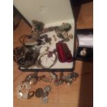 Various items of costume jewellery inc. silver and gold etc.