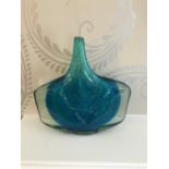 Mdina glass fish vase designed by Michael Harris.