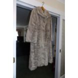 Full length Sapphire mink coat.
