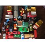 A quantity of vintage toys to include Dinky.