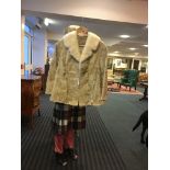 Vintage fur jacket with mink collar. a/f to body.