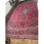 Hand knotted carpet. 290x380cms.