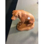 French terracotta model of a dog.