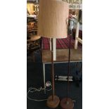 Two mid century standard lamps.