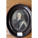 Good detailed P M young nobleman in armour c1700 9cm