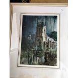HARRY HUDSON RODMELL "Unearthly Light" 42 x 31 cm
