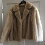 Vintage mink jacket. (dark hanger)