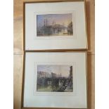 Two watercolours by Thomas Dudley one inscribed Hull Docks 1879, both signed, 20x33cms and