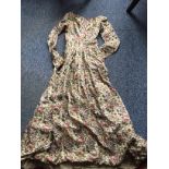 Nineteenth century day dress, slight a/f to fabric.