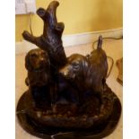 Animalier bronze by Johnson? 35cm high Slight a/f