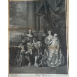Charles I after Van Dyck, 63x47cms.