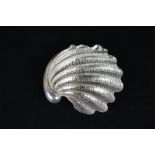 A 20th century Italian silver shell shaped dish maker Gianmaria Buccellati, realistically rendered