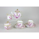 A Royal Worcester armorial tea set for two bearing the crest of Princess Mary Adelaide of Cambridge,