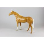 A Beswick Palamino large racehorse (1564), 28.5cm high