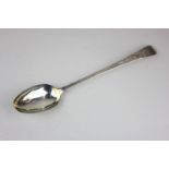 A George III silver Old English pattern spoon, with chased decoration, maker George Burrows,