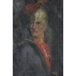 Continental School portrait of a Kaiser, oil on panel, (unframed), 42cm by 32cm (NC)