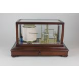 A Short & Mason, London, barograph in bevelled glass case, with plaque, Institute of Highway