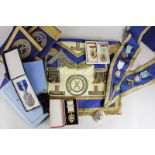 Masonic interest, various Hampshire & Isle of Wight silver gilt and base metal Masonic medals and