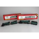 Two Hornby Railways 00 gauge locomotives, GWR King class 4-6-0 King Edward I and BR Ivatt class 2,