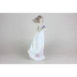 A Lladro porcelain figure, Butterfly Treasures (ref 6777), 31cm high, with original box