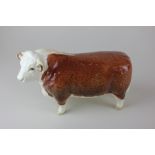 A Beswick porcelain Hereford bull, Champion of Champions