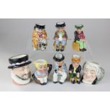 Two Royal Doulton small character jugs, Beefeater (D6233) and The Lawyer (D6524), together with a