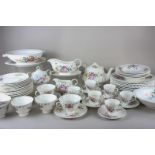 A Royal Doulton 'Arcadia' part tea and dinner service including eleven dinner plates, eight