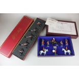 W. Britain, two boxed sets of painted metal toy soldiers, The Royal Scots Dragoon Guards, and the