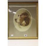 S. Wooldridge 19th cent. English School pencil and watercolour "A Hound", framed and glazed. 11ins.