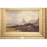 Maritime art: John Holland senior active 1831-1879 O.O.C titled Sea, signed lower left. 17½ins. x