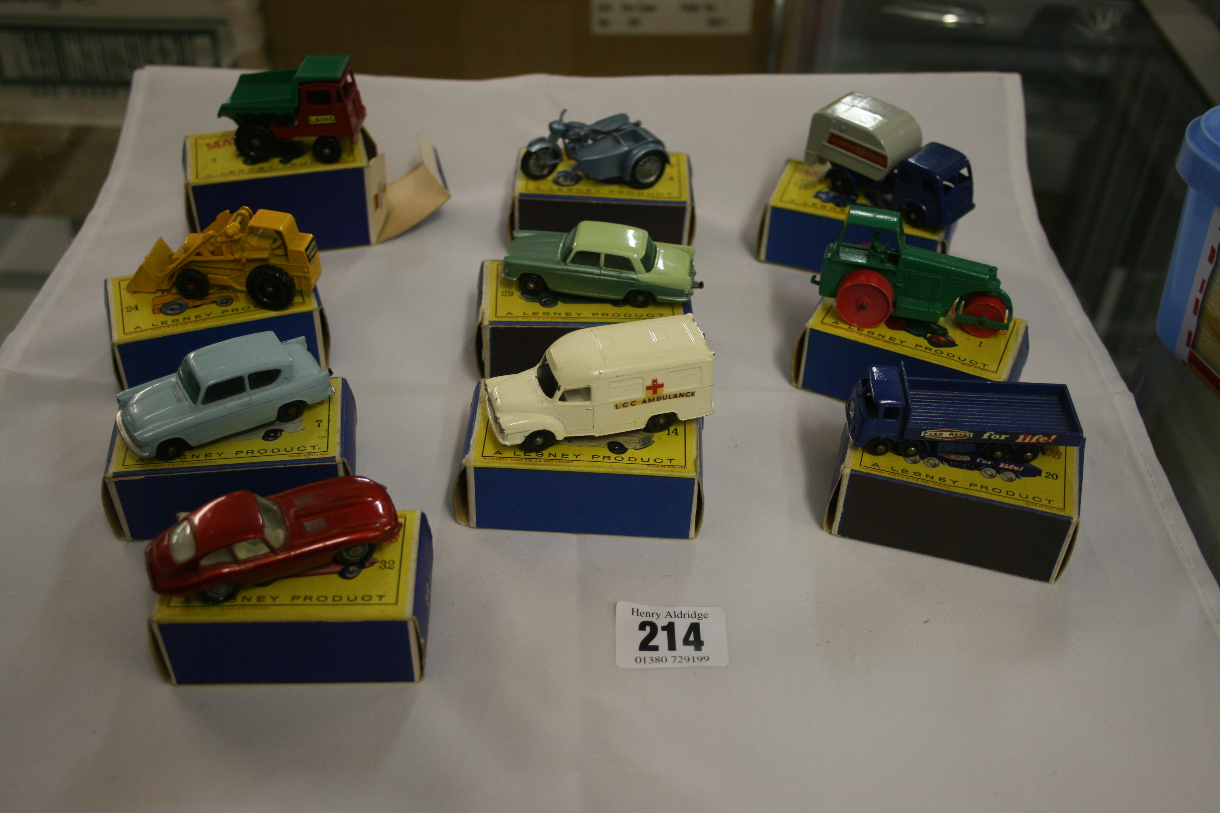 Toys: Diecast Lesney Matchbox 1-75 Series 1B, 2C, 4, 7B, 14C, 15C, 20B, 24B, 29B, 32B. - Image 2 of 2