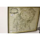 Maps: Period Robert Morden, Map or Westmorland. 17ins. x 14ins.