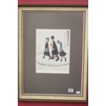 •L.S. Lowry 1887-1976. The family offset litho printed in colours, signed L.R. blind stamp L.R. Fine