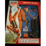 Toys: Action man frogman outfit, unsealed, boxed.
