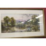 Scottish art: James Ferrier (Act. 1840-1883) watercolour on paper "Glen Artney Perthshire", signed