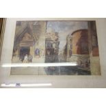 George Price Boyce 1826-1897 Venetian study. Framed and glazed 20ins. x 14ins.