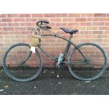 Cycling/Militaria: BSA green Airborne folding bike with canvas 1940 puncture kit, requiring